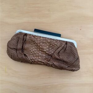 BCBGMaxAzria Silver Frame Clutch